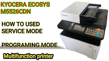 How to enter in service Mode ECOSYS M5526cdn  Printer