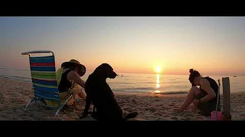 Sunset swim