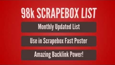 98k Scrapebox List for Auto Approve Blog Comment Backlinks Fast Poster