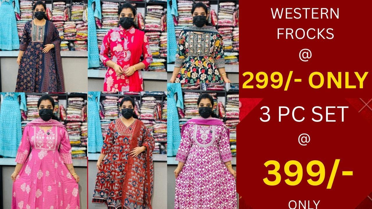 299/-👆western wear🎊3 piece set@399,499🎊kurti with shawl🎊party wear collection