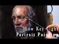 어두운 조명의 인물화 유화 그리기. Low Key Light Portrait Oil Painting Tutorial