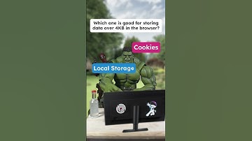 Browser Storage Quiz: Which One Handles 4KB+? 🤔 #storage #cookies #localstorage #devtips #coding