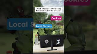 Browser Storage Quiz: Which One Handles 4KB+? 🤔 #storage #cookies #localstorage #devtips #coding