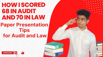 HOW I SCORED EXEMPTION IN AUDIT AND LAW ( 68 IN AUDIT , 7O IN LAW) |How to present answers |