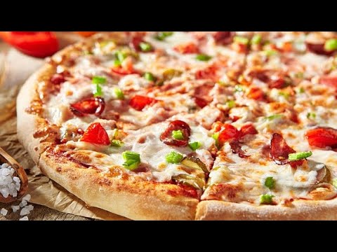 Вот как нужно готовить тесто для пиццы! Настоящая вкусная пицца - и никаких сложностей!