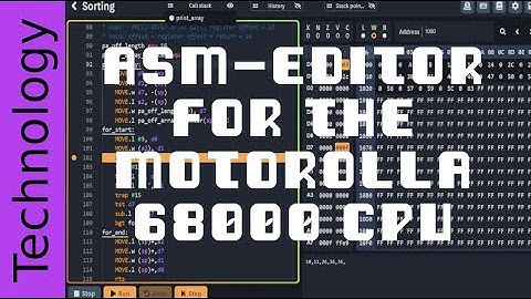 ASM-Editor for Motorola 68000 CPU