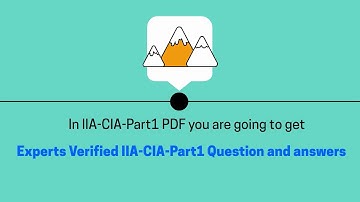Exam IIA-CIA-Part1 VCE Questions PDF and Practice test