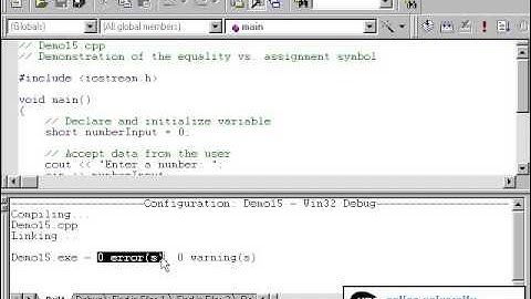 0604 Assignment Operator vs. Equality Operator in C/C++
