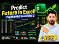 Exponential Smoothing Forecasting in Excel | Staff Planning Forecast Example | Excel Data Analysis