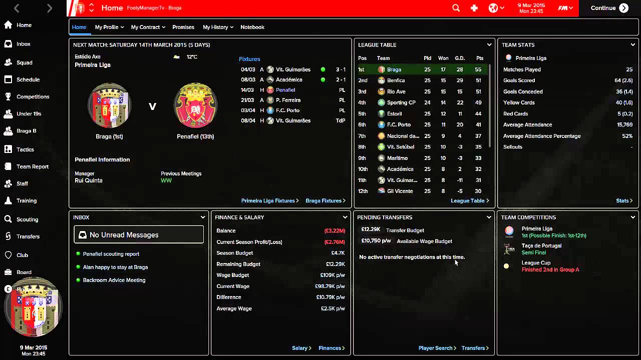 Football Manager 2015 Journeyman Career Update Streaming ? YouTube