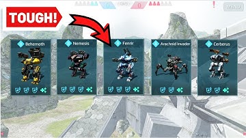 Skirmish War Robots with Behemoth, Cerberus, Fenrir, Invader and Nemesis - WR Gameplay