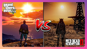 IS RDR 2 REALLY MORE REALISTIC THAN GTA 5? (GTA 5 VS RDR 2 ULTIMATE COMPARISON)