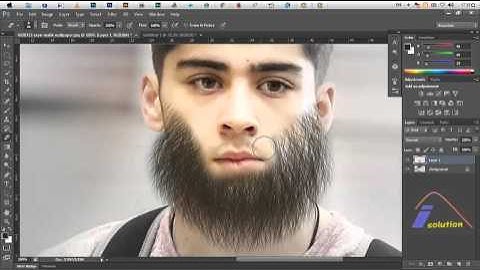 How To Make Fake Beard In Photoshop