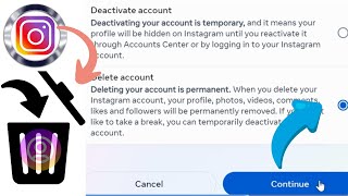 How to delete instagram account |  Instagarm account kysy delete krty hn | Delete instagram account