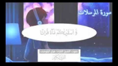 هزاع البلوشي سورة المرسلات راحه نفسيه