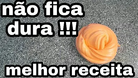 Como fazer slime para não ficar dura?