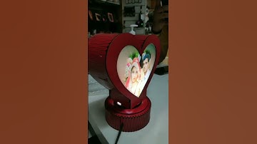 PRABHANK Personalized rotating heart photo frame