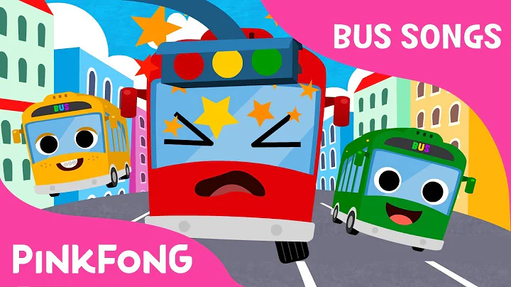 Five Little Buses Jumping on the Road  Bus Songs  Car Songs  PINKFONG Songs