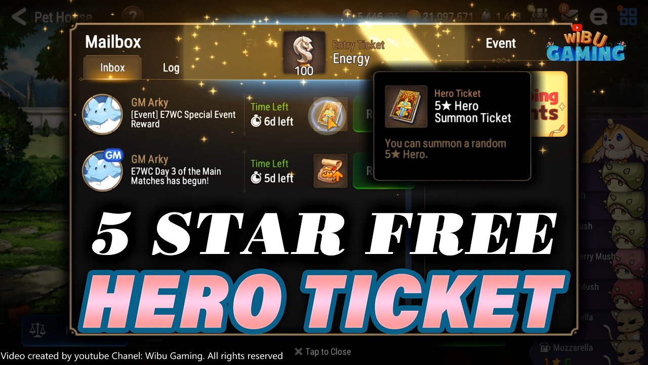 [ Epic Seven ] What Heroes inside the 5 Star Free Hero ticket Summons