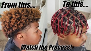 Men&#39;s Mini Braids | Men&#39;s Hair Color Process