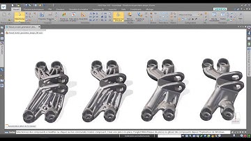 Solid Edge Generative Design - Topology optimization - GE Bracket