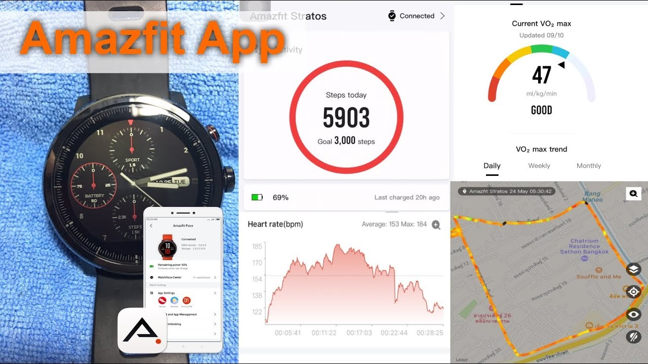 Stratos.5 รีวิว โปรแกรม Amazfit Watch บน iPhone สำหรับ Xiaomi Amazfit Stratos (รายละเอียดทุกเมนู)