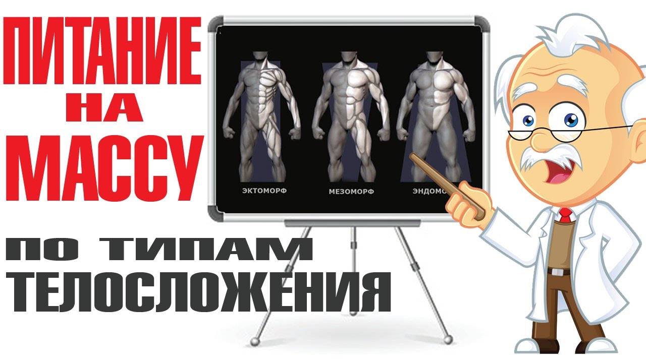 🍚🍗Лучшие продукты для НАБОРА МАССЫ по типам телосложения