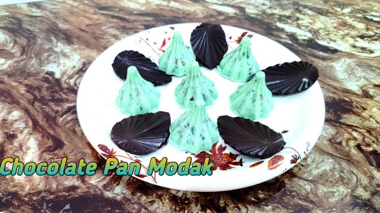 Chocolate pan Modak recipe | easy to make | Vaishali cooking kitchen ...