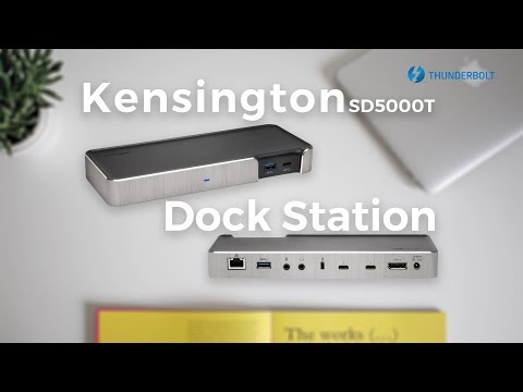 Una postazione Minimal con la Dock Station Kensington SD5000T
