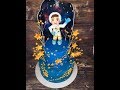 оформление торта с фигуркой космонавта /how to make a cake design with topper astronaut