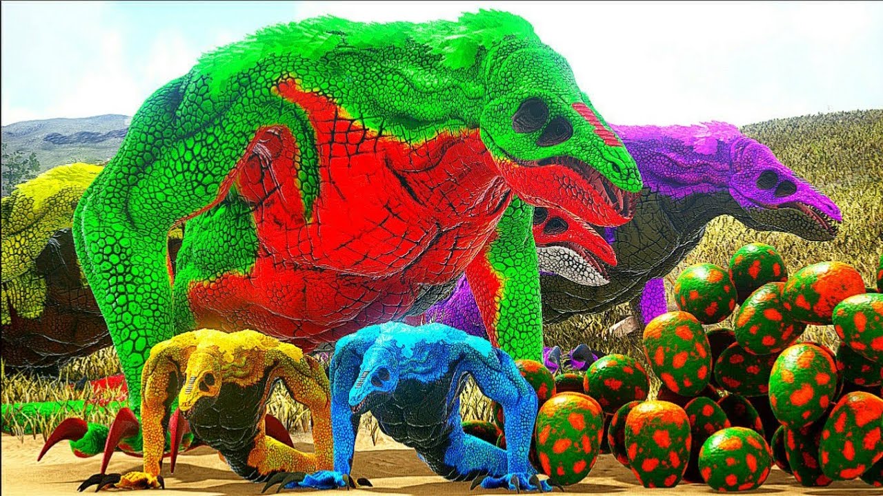 Os 500 Filhos do Crawler Nasceram! A VINGANÇA DO GOLD GODZILLA! Ark Dinossauros