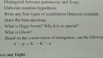 +3 5th semester #Nuclear and Particle Physics #DSE-2#Sambalpuruniversity#2022 #questionpaper