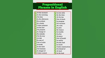 Prepositional Phrases in English #learnenglish #spokenenglish