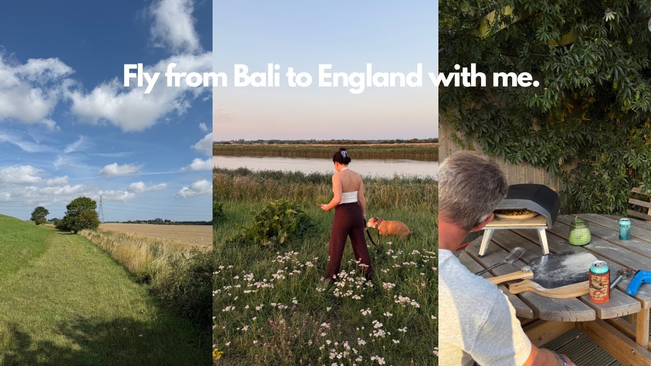 Fly from Bali to England with me - England Part 1! 