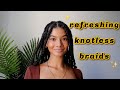 How to Refresh Knotless Braids | Fast and Easy!
