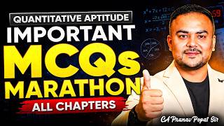CA Foundation | QA IMP MCQs Marathon (All Chapters) | CA Pranav Popat | Ultimate CA