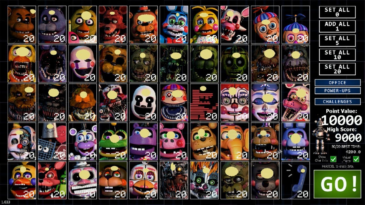 Ultimate Custom Night humanization 50/20 by JIKO670