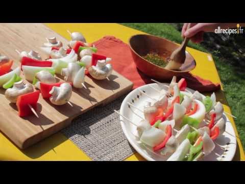 Vidéo: Brochette De Légumes