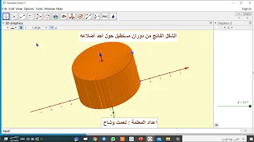 شكل ناتج من دوران المستطيل