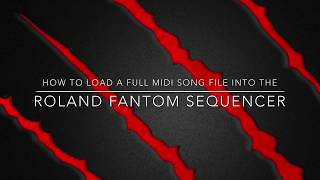 Roland Fantom  midi song file into sequencer (no talking) Resimi