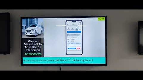 40inch digital signage screen with central content management system