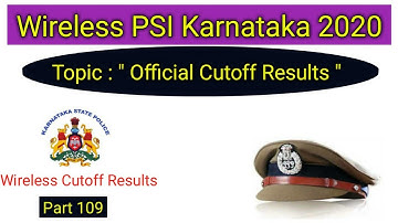 Wireless psi official cutoff Results / wireless psi cutoff scores /you your chances of selection/ksp