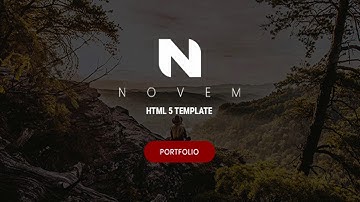 Novem - Creative Portfolio HTML5 Template | Themeforest Website Templates and Themes