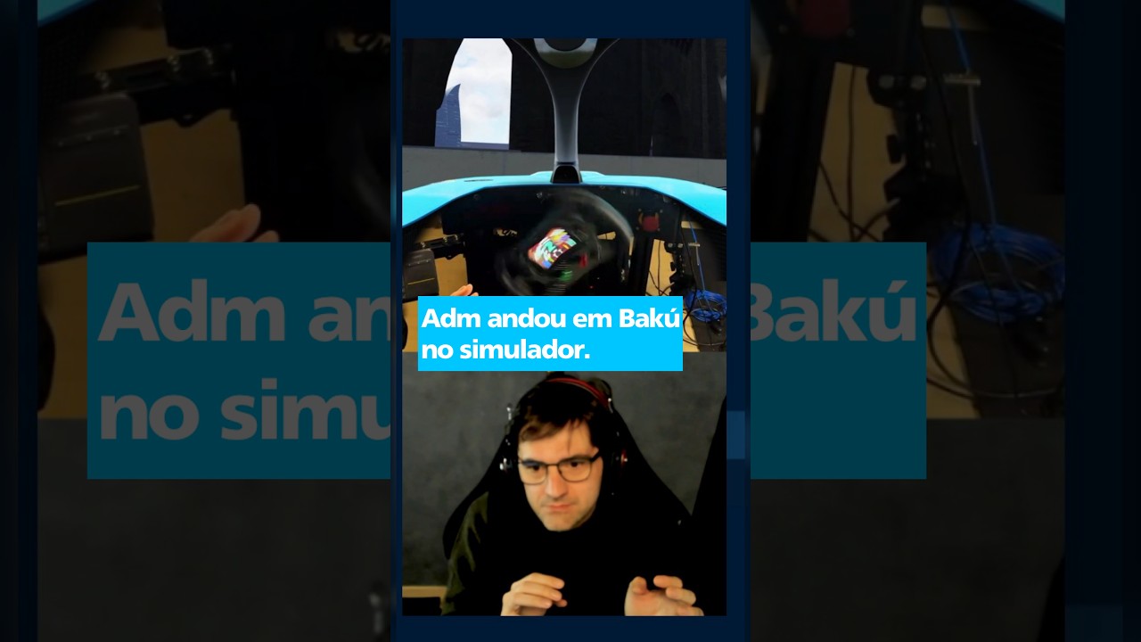 Simulador vs Adm: quem vence em Bakú? #f1 #simracing #shorts
