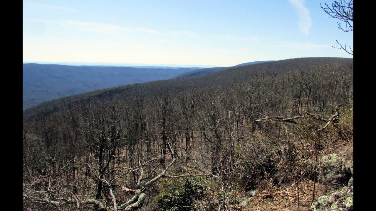 Hiking Potts Mountain Trail to White Rocks in Giles County, Virginia