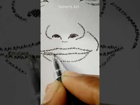 💜ᗷTS⟭⟬💜 RM drawing with his name | Soren's Art #bts #btsdrawing #btsrm #drawing #sjram