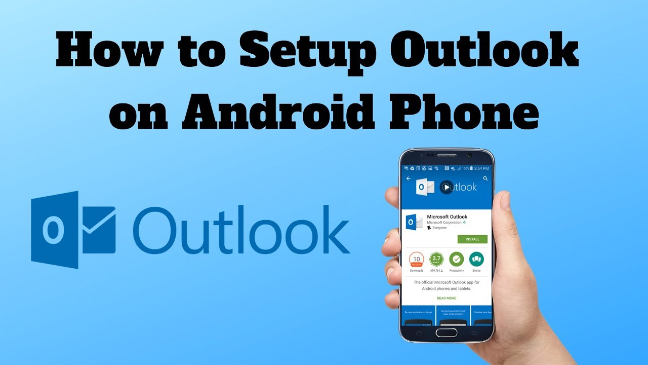 how to get outlook email on android