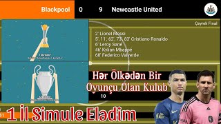Hər Ölkədən Bir Oyunçu Alarağ 1 Sezon Simule Elədim | World Soccer Champs Azərbaycan