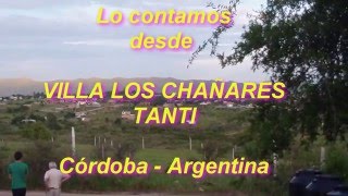 Desde Villa Los Chañares de Tanti