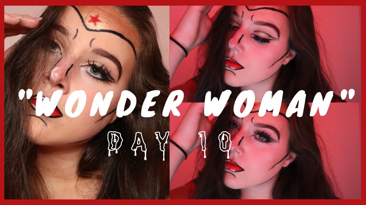 WONDER WOMAN 31 Days of Halloween Makeup Challenge YouTube